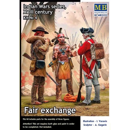 Indian Wars Series XVIII Century Kit N°4 "Fair Exchange"  -  Master Box (1/35)