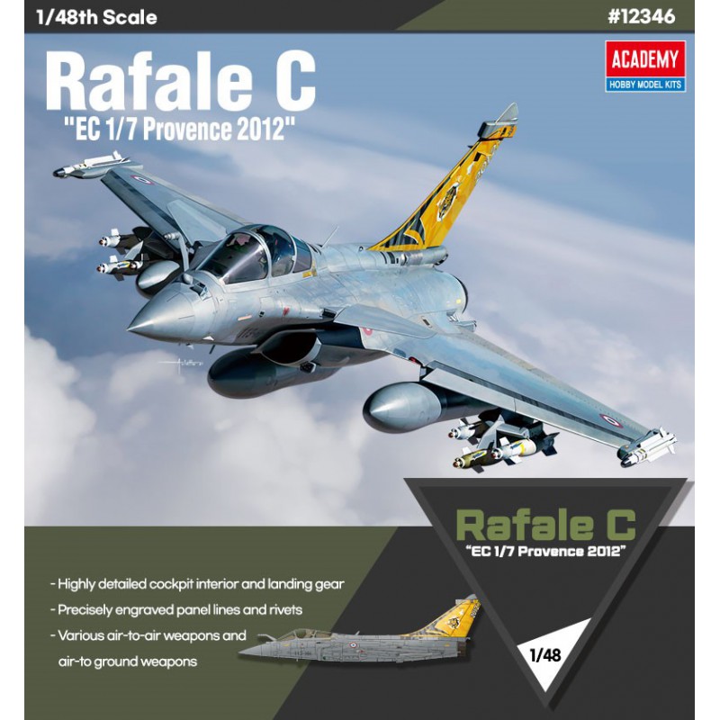 Dassault Rafale C "EC 1/7 Provence 2012"  -  Academy (1/48)