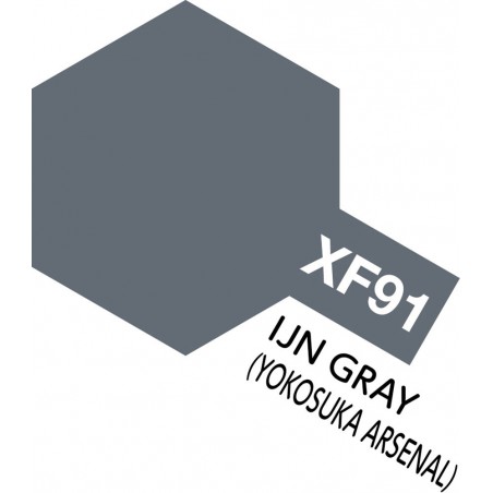 Tamiya Color Acrylic Paint Mini 10ml  -  XF-91 IJN Grey (Yokosuka Arsenal)