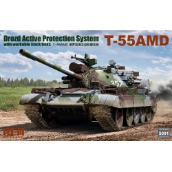T-55AMD Drozd Active ¨Protection System with Workable Track Links  -  RFM (1/35)
