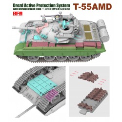 T-55AMD Drozd Active ¨Protection System with Workable Track Links  -  RFM (1/35)