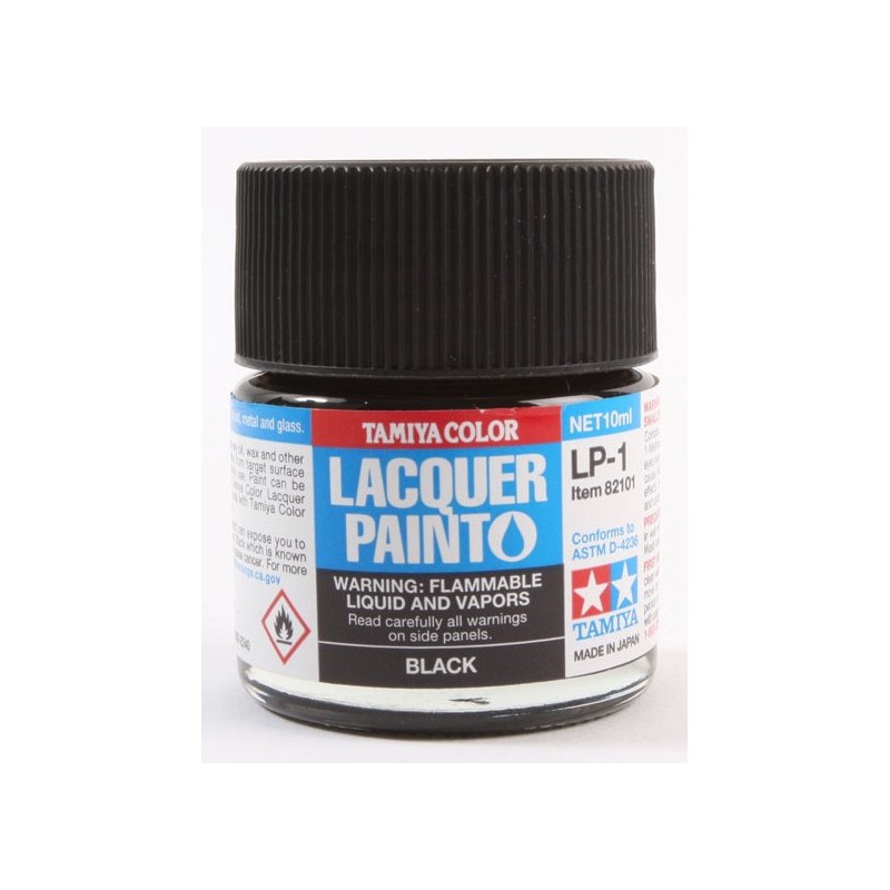 Tamiya Lacquer Paint 10ml  -  LP-1 Black