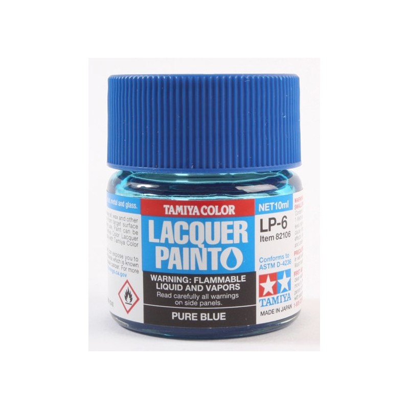 Tamiya Lacquer Paint 10ml  -  LP-6 Pure Blue