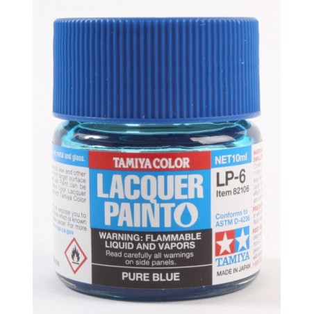 Tamiya Lacquer Paint 10ml  -  LP-6 Pure Blue