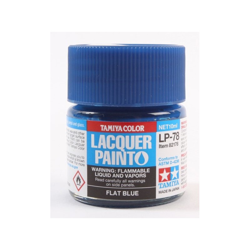 Tamiya Lacquer Paint 10ml  -  LP-78 Flat Blue