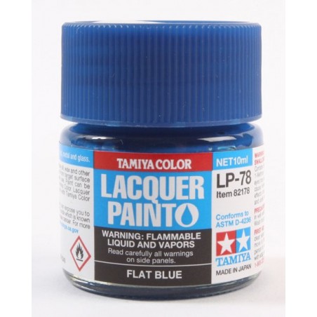 Tamiya Lacquer Paint 10ml  -  LP-78 Flat Blue