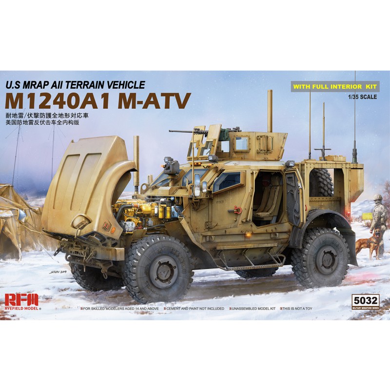 Oshkosh M-ATV MRAP M1240A1 M-ATV With full interior U.S All Terrain Vehicle  -  RFM (1/35)