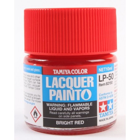 Tamiya Lacquer Paint 10ml  -  LP-60 Bright Red