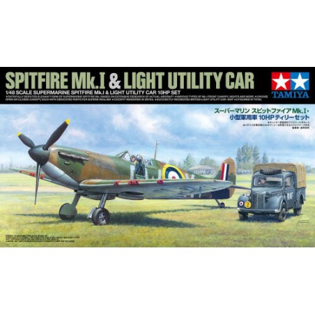 Supermarine Spitfire Mk.I & Austin "Tilly" 10HP Light Utility Car (Set)  -  Tamiya (1/48)