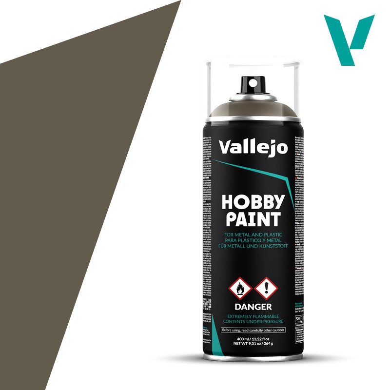 Vallejo Hobby Paint Spray 400ml  -  U.S. Olive Drab