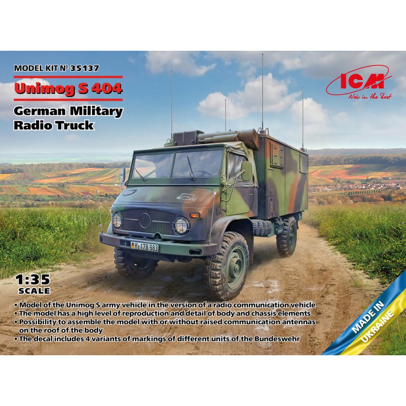 Mercedes-Benz Unimog 404 S German Military Radio Truck  -  ICM (1/35)