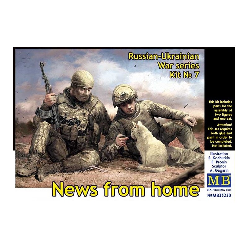 Russian-Ukrainian War Series Kit n°7 -  News from Home  -  Master Box (1/35)