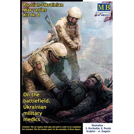 Russian-Ukrainian War Series Kit n°8 - On the Battlefield Ukrainian Military Medics  -  Master Box (1/35)