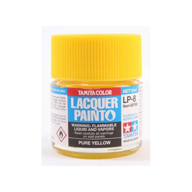 Tamiya Lacquer Paint 10ml  -  LP-8 Pure Yellow