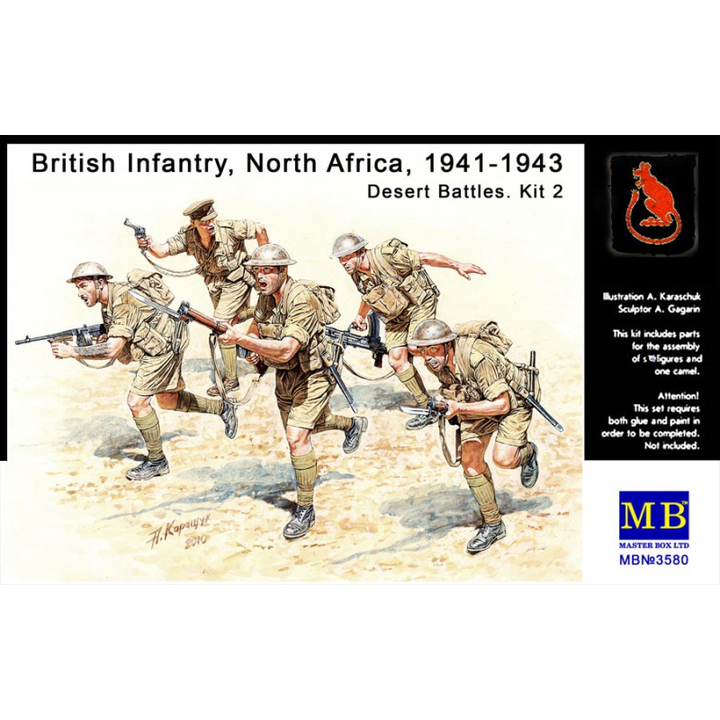 British Infantry North Africa 1941-1943 Desert Battles Kit 2  -  Master Box (1/35)