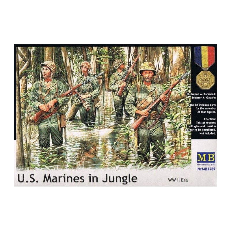 U.S. Marines in Jungle WWII  -  Master Box (1/35)