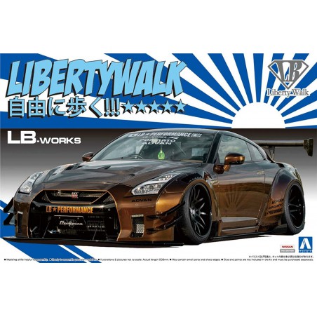 Liberty Walk LB Works n°12 Nissan R35 GT-R Type 2 Ver.1  -  Aoshima (1/24)