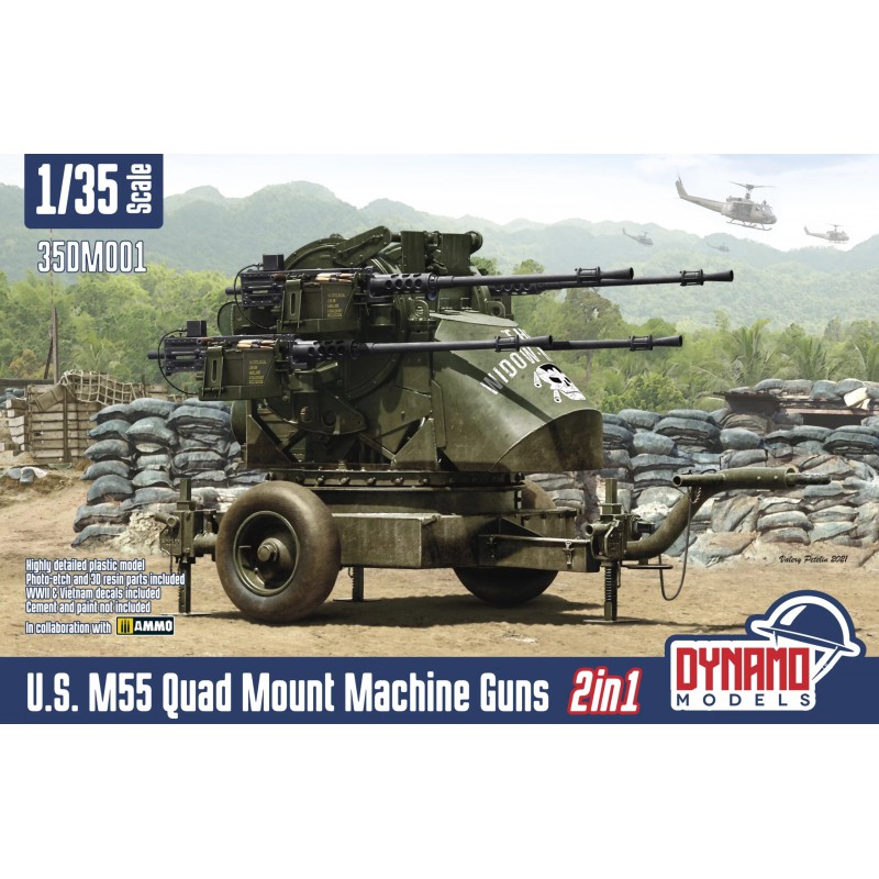 U.S. M55 Quad Mount Machine Guns (2 in 1)  -  Dynamo (1/35)