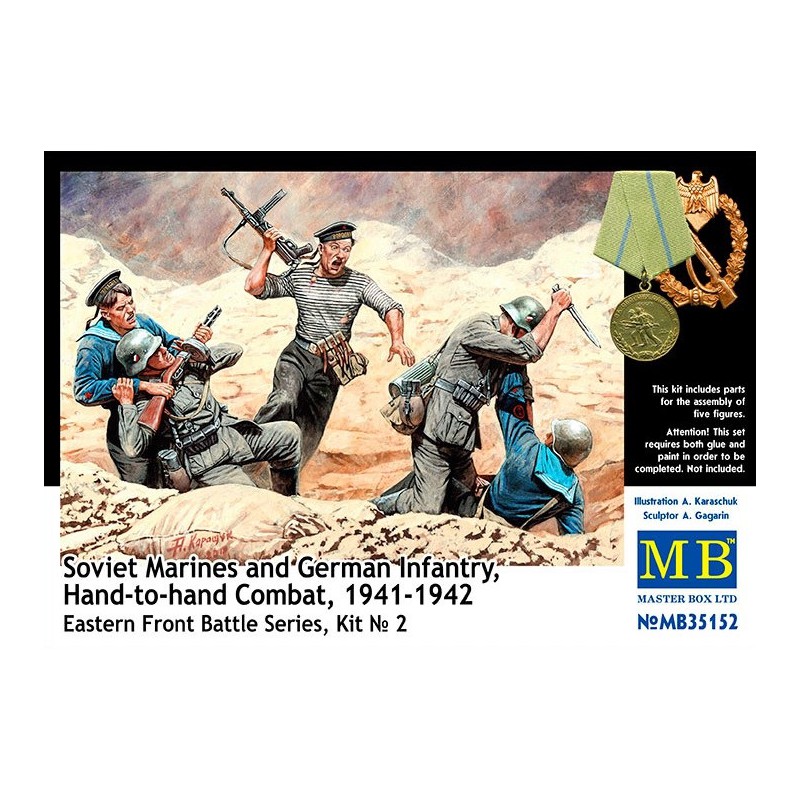 Soviet Marines & German Infantry Hand-to-Hand Combat 1941-1942  -  Master Box (1/35)