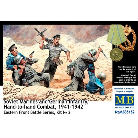 Soviet Marines & German Infantry Hand-to-Hand Combat 1941-1942  -  Master Box (1/35)