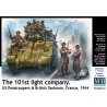 The 101st Light Company U.S. Paratroopers & British Tankman France 1944  -  Master Box (1/35)